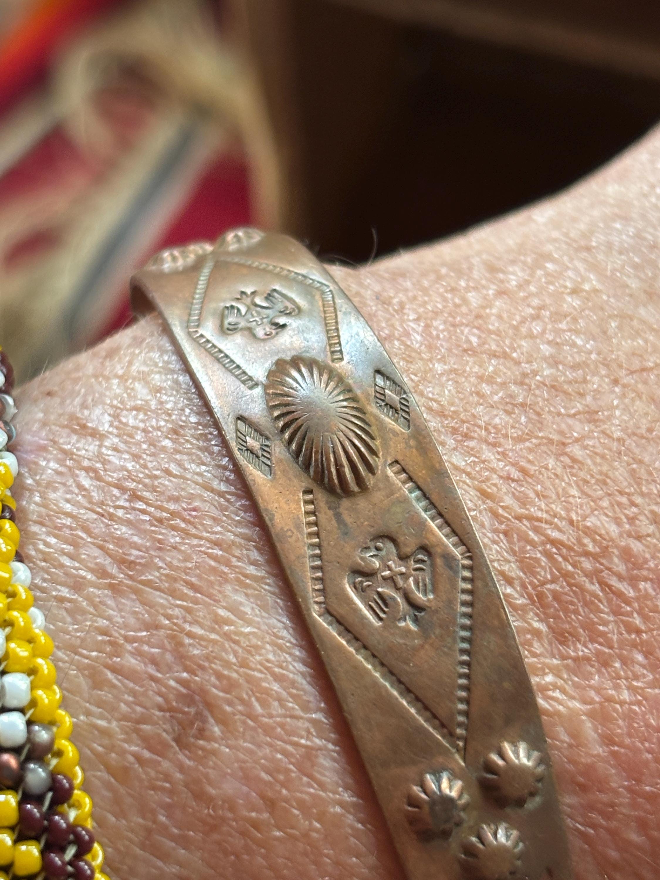 Fred Harvey Copper Bracelet - Etsy