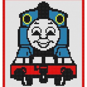 Train Corner 2 Corner Blanket Pattern