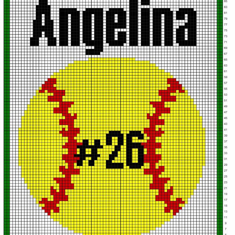 Softball Pattern Crochet Etsy
