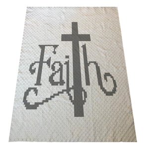 Faith Cross C2C Graphgan-mönster (PDF-mönster)
