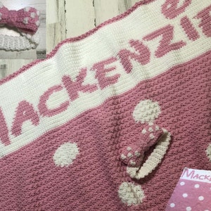 Personalized Baby Blanket with Head band