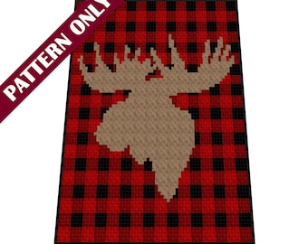 Moose C2C Graphgan Crochet Pattern