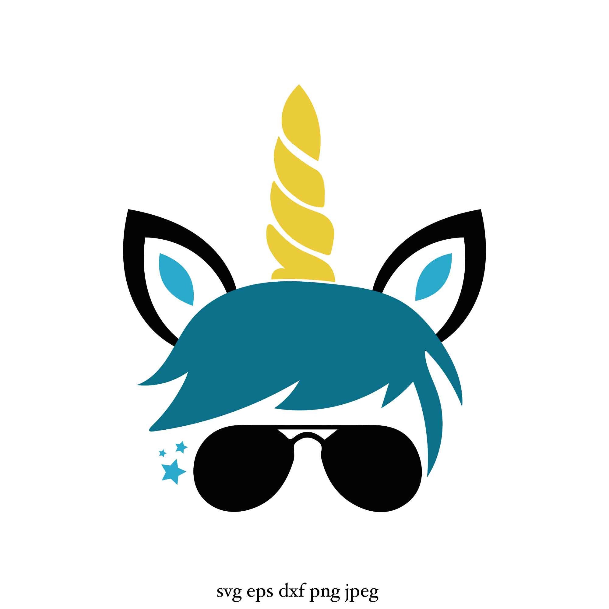 Unicorn Boy Svg, Unicorn Svg, Unicorn Clipart, Digital Download, Cricut Cut Files - Etsy