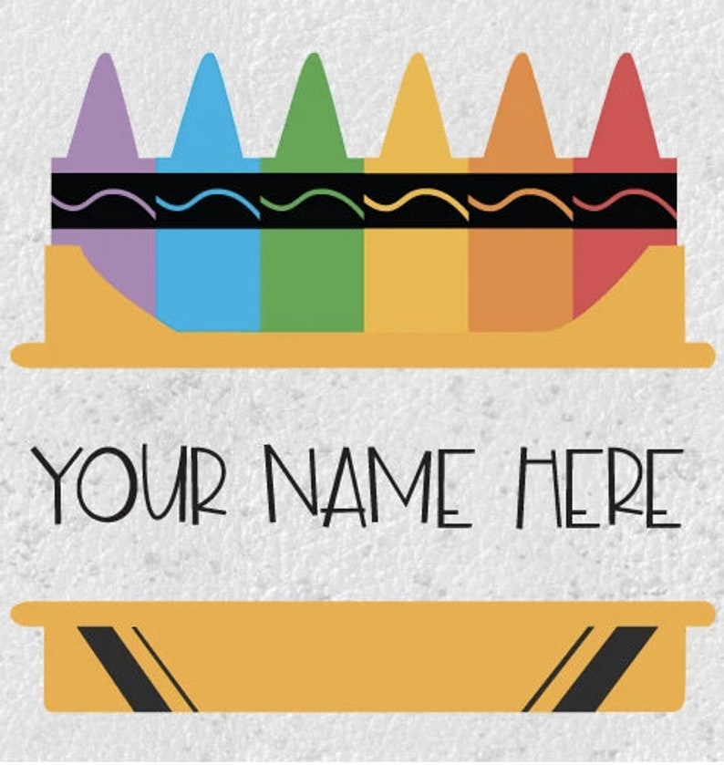 Download Crayon Split SVGPencil monogram svg back to school svg | Etsy
