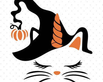 Thanksgiving October Halloween Cute Southern Autumn svg Unicorn Pumpkin svg dxf eps png Files for Cutting Machines Cameo Cricut Fall