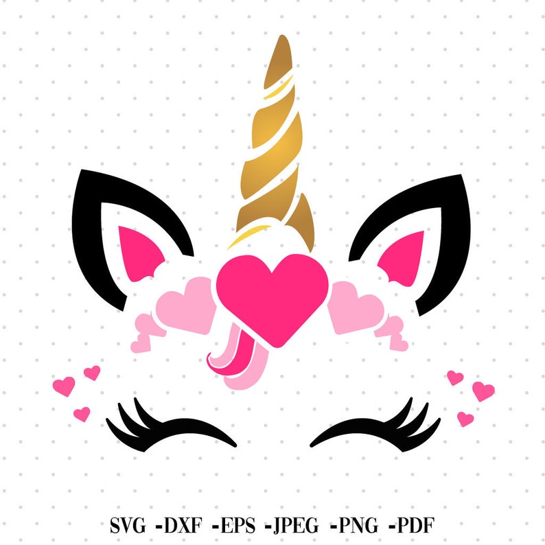 Love Unicorn Svg, Heart Unicorn Svg, Unicorn Svg, Love Svg, Valentine's