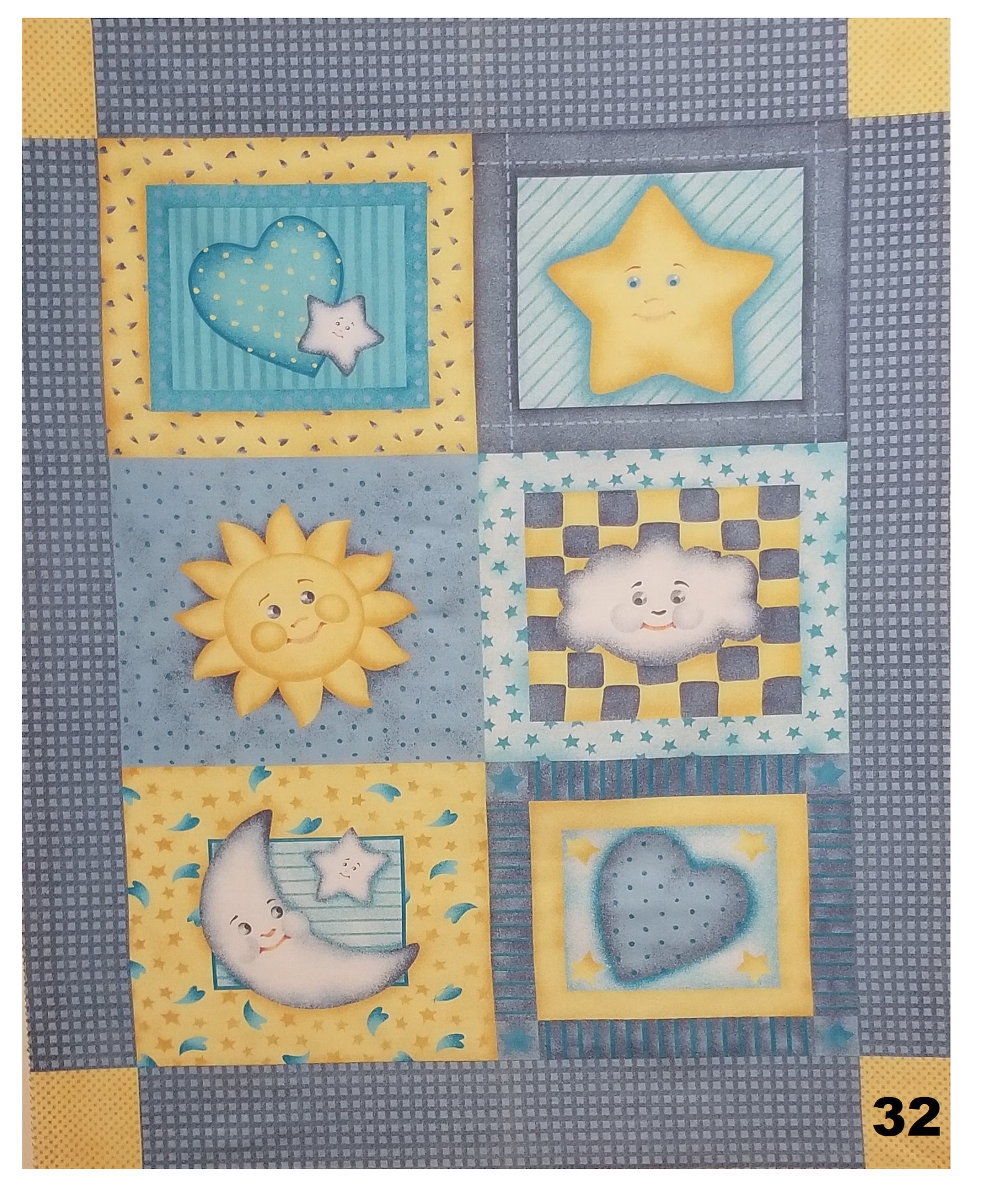 Baby Panel Quilt Fabric For shipping options contact Etsy