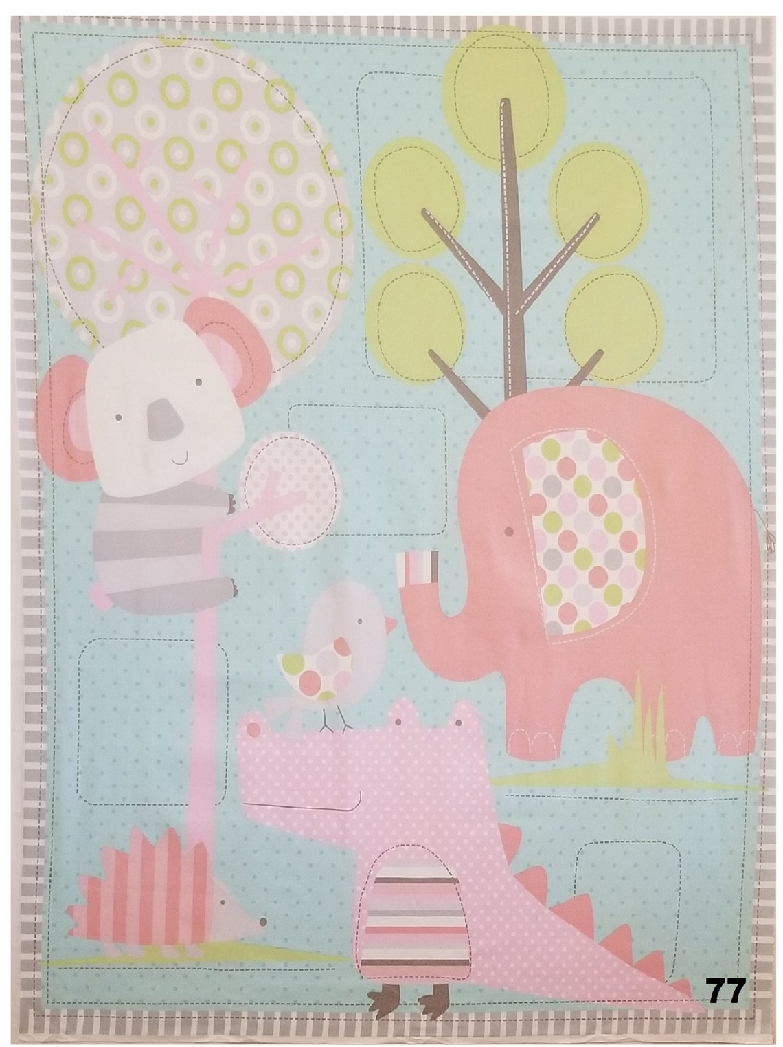 Baby Panel Quilt Fabric For shipping options contact Etsy