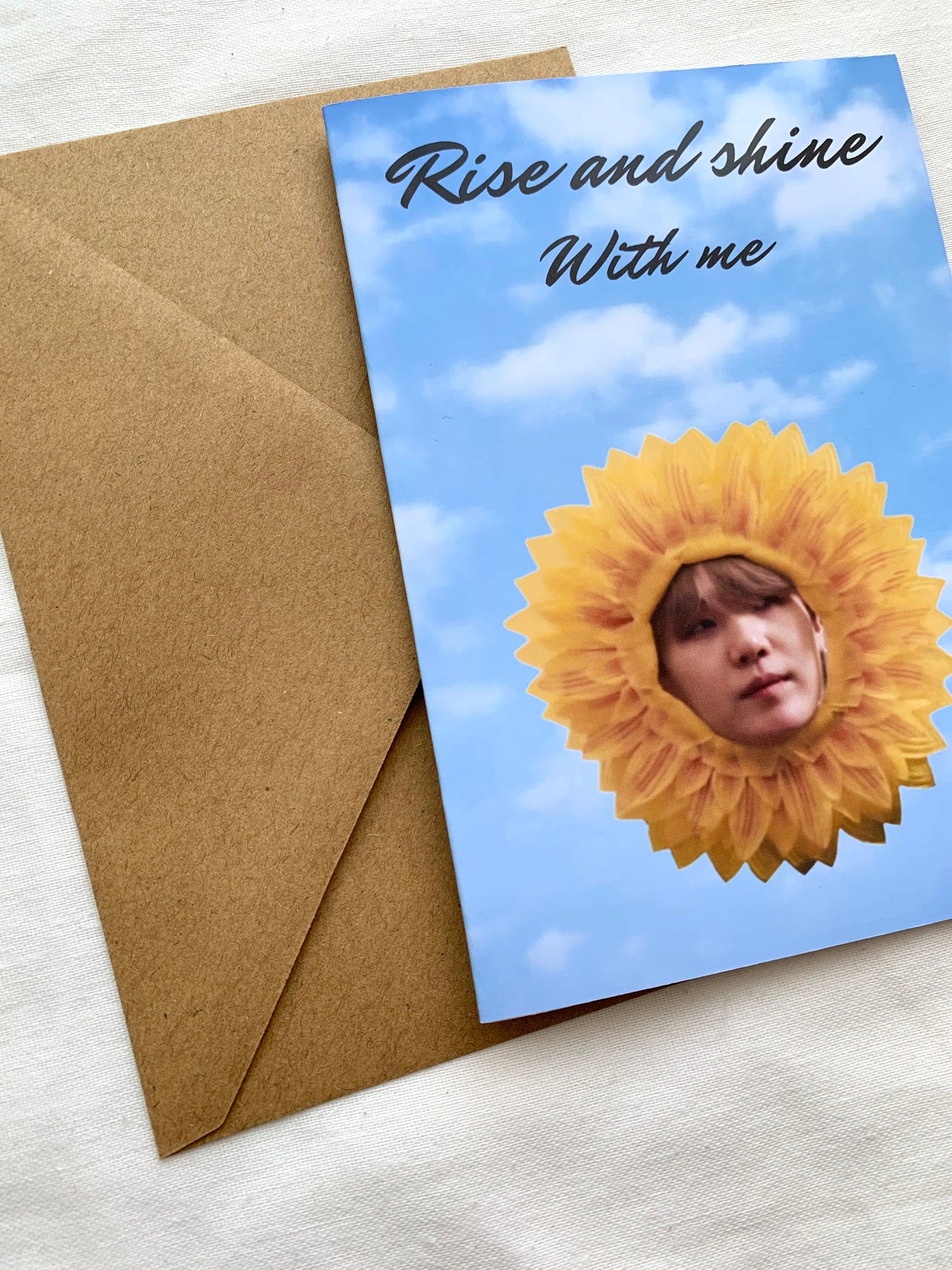 Yoongi customized birthday card / bts suga customized birthday Etsy