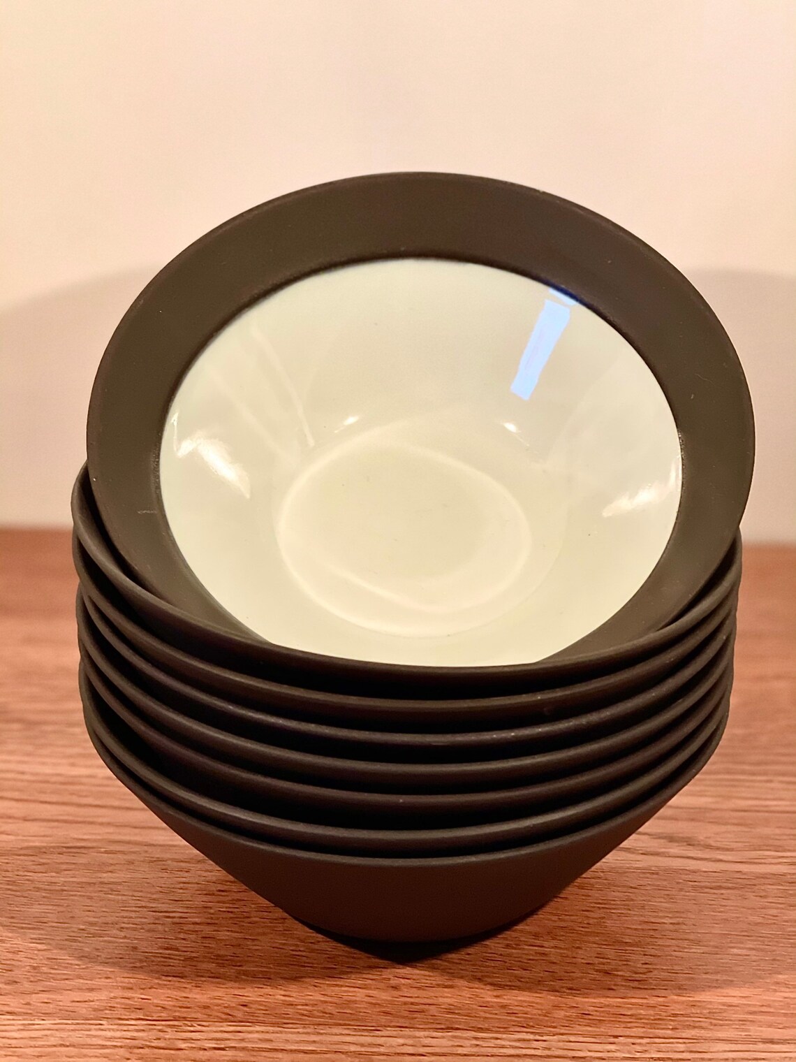 Dansk FLAMESTONE Smooth Matte Brown Cereal Bowls Etsy