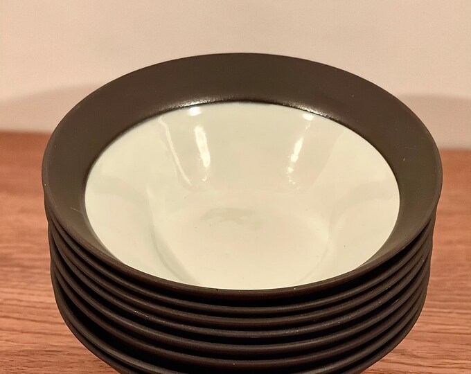 Dansk FLAMESTONE Smooth Matte Brown Cereal Bowls Etsy