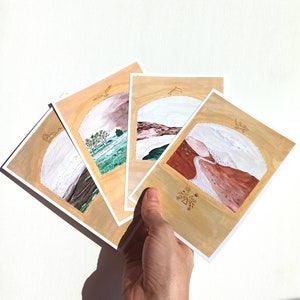 Set di cartoline paesaggistiche