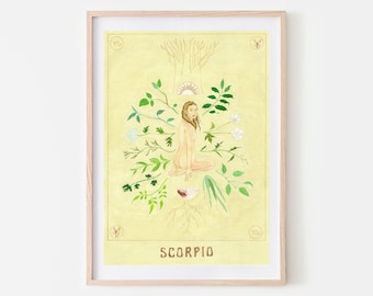 Scorpio Zodiac Sign Art Print