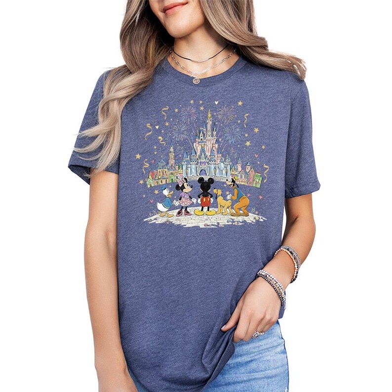 Mouse Kingdom - Bella Canvas, Disneyland Disneyworld-shirt, meest magische dag, beste dag ooit, Disney Girls Trip Matching-shirt afbeelding 10