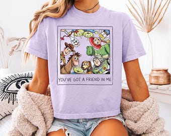 You've Got a Friend in Me (A) - Boxy crop-T-shirt, Toy Story-fotoshirt, Toy Story Land, Woody Buzz Jessie, Bullseye, Disney Matching
