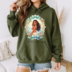 Princess Moana Ribbon (B) - Hoodie GD, Disney Moana, Maui Moana Hei Hei och Pua Tee, Disney Matching Tee, Disney Girls Trip bild 8