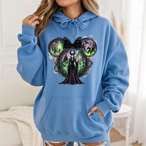 Maleficent Minnie Ears - Hoodie GD, Disney Sleeping Beauty Shirt, Evil Maleficent Tee, Disneyland Matching Shirt, Disney Villains image 9