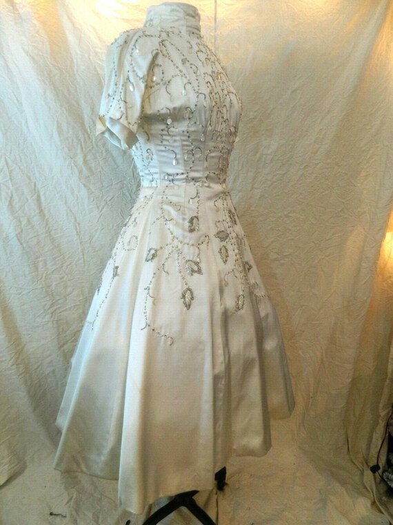Vintage 40's 50's Ceil Chapman dreamy creamy satin
