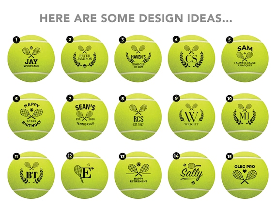 Personalized Tennis Balls: Unique Christmas Gifts. Give the Gift of Custom Tennis Balls - Rush Orders & Fast Shipping