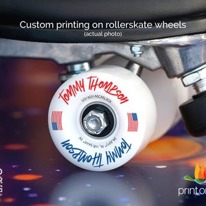 Custom Roller Skate Wheels With YOUR LOGO