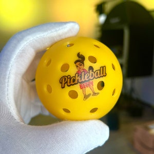 Personalized Pickleballs: Awesome Custom Pickleballs Gift. UV printed (no decals). Send Us Your Idea, Design, Logo, Photos. Fast Shipping!