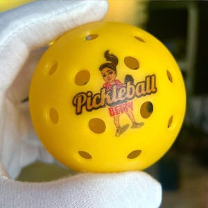 Custom Pickleball: Personalized Pickleball Balls with Logo on in Full-Color. Rush Orders & Fast Shipping!