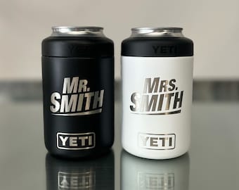 Custom Engraved 12oz YETI® | Personalized Mr. & Mrs. [Insert Last Name] Wedding Gift | Rush Orders and Fast Shipping Available!