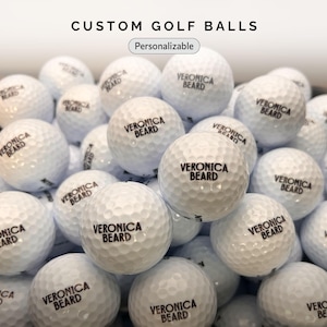 Golf Balls Personalized | Custom Golf Balls | Golf Gift | Retirement Golf Balls | Promotional Golf Balls: Your Design, Your Logo, Your Photo