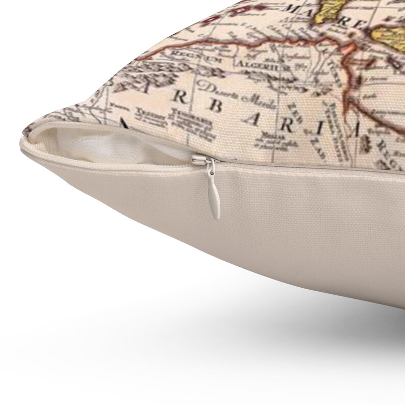 Vintage Map Pillow Historic Europe Map Square Throw Pillow Etsy