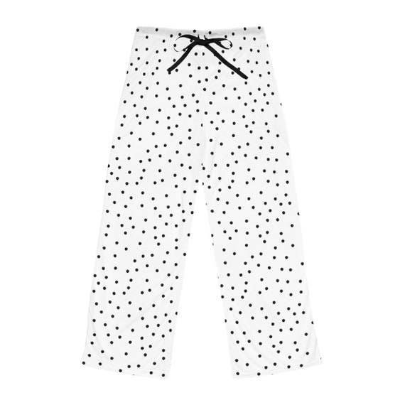 Pajama Pants - Black/dotted - Ladies