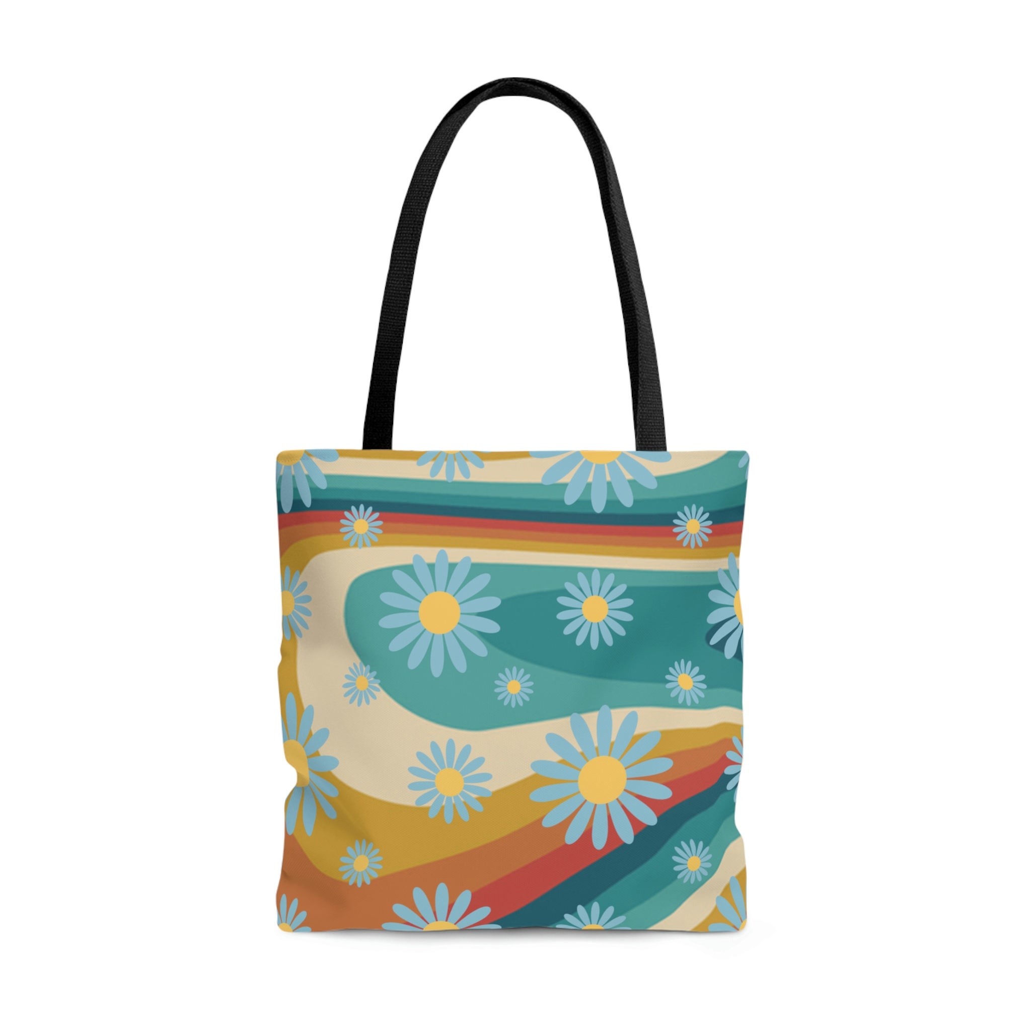 60s Floral Tote Bag - Etsy