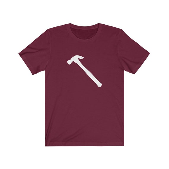 Hammer Tee Silhouette T shirt Unisex Hardware Construction Tools DIY Handyman Tee Etsy