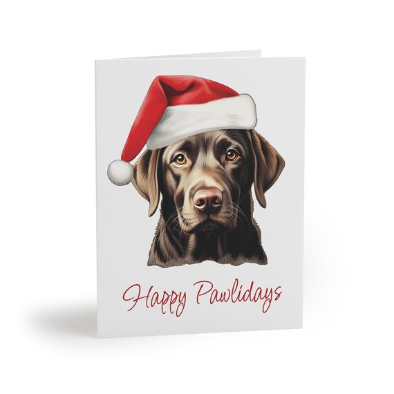 Happy Paw-Lidays Christmas Labradors Santa Hats T-Shirt Happy Paw-Lidays Christmas Labradors Santa Hats T-Shirt