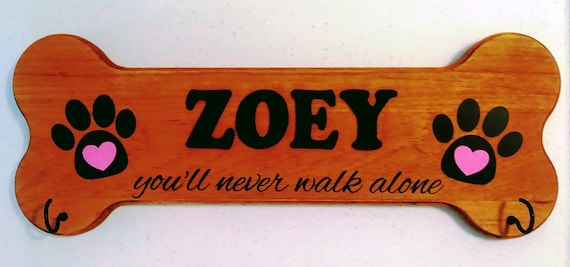 You Ll Never Walk Alone Dog Leash Holder Etsy