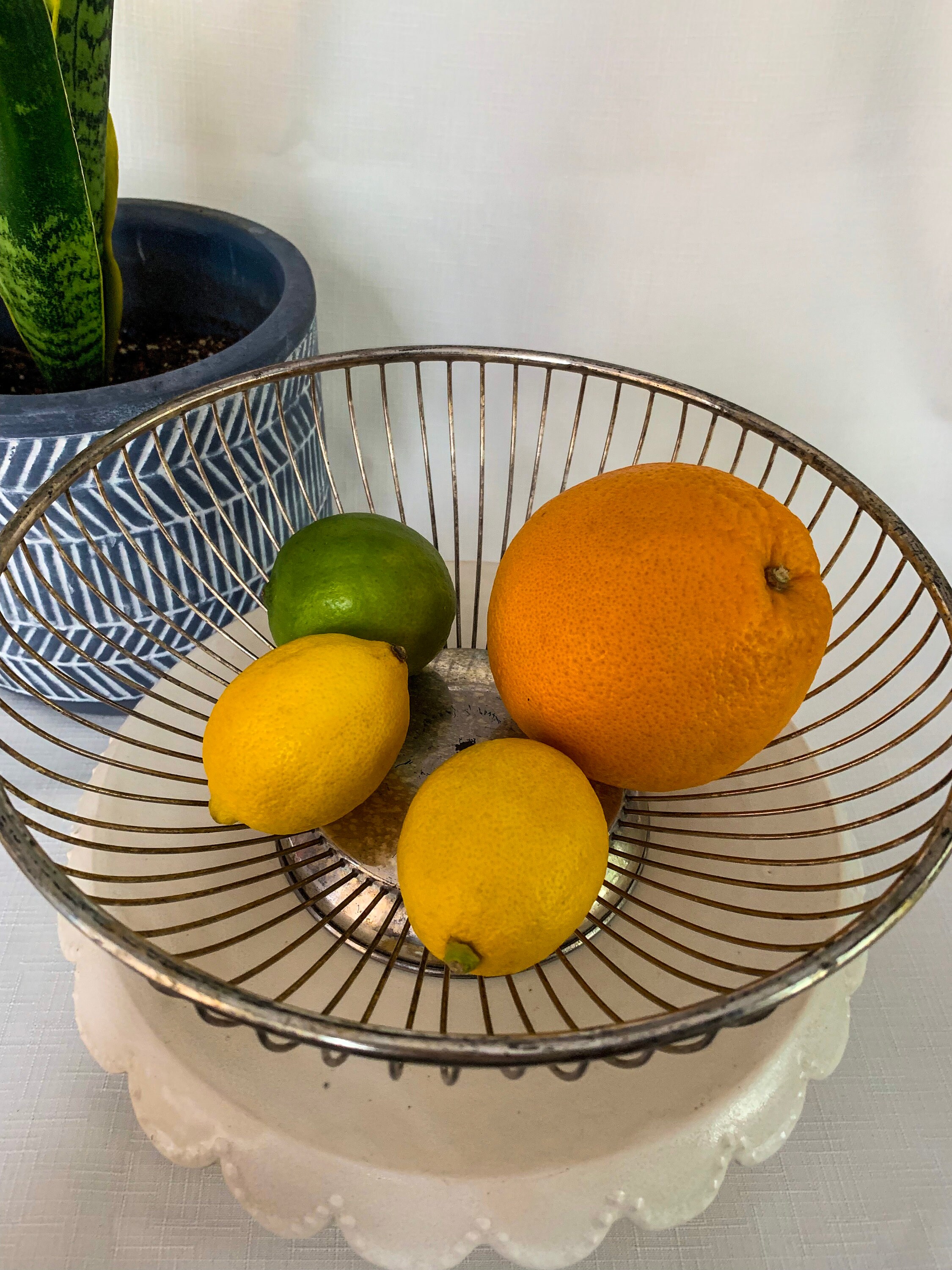 Silver Fruit Bowl Etsy