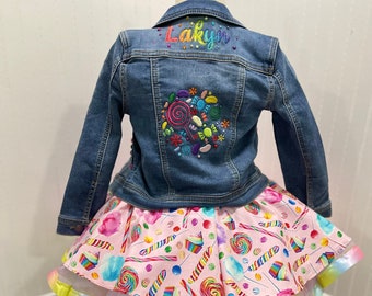 Personalized Candy Jean Jacket