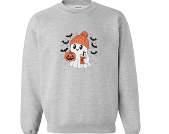 Pumpkin Ghostie Crew Neck
