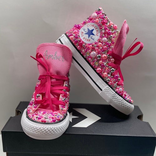 Shades of Pink Custom Converse - Etsy