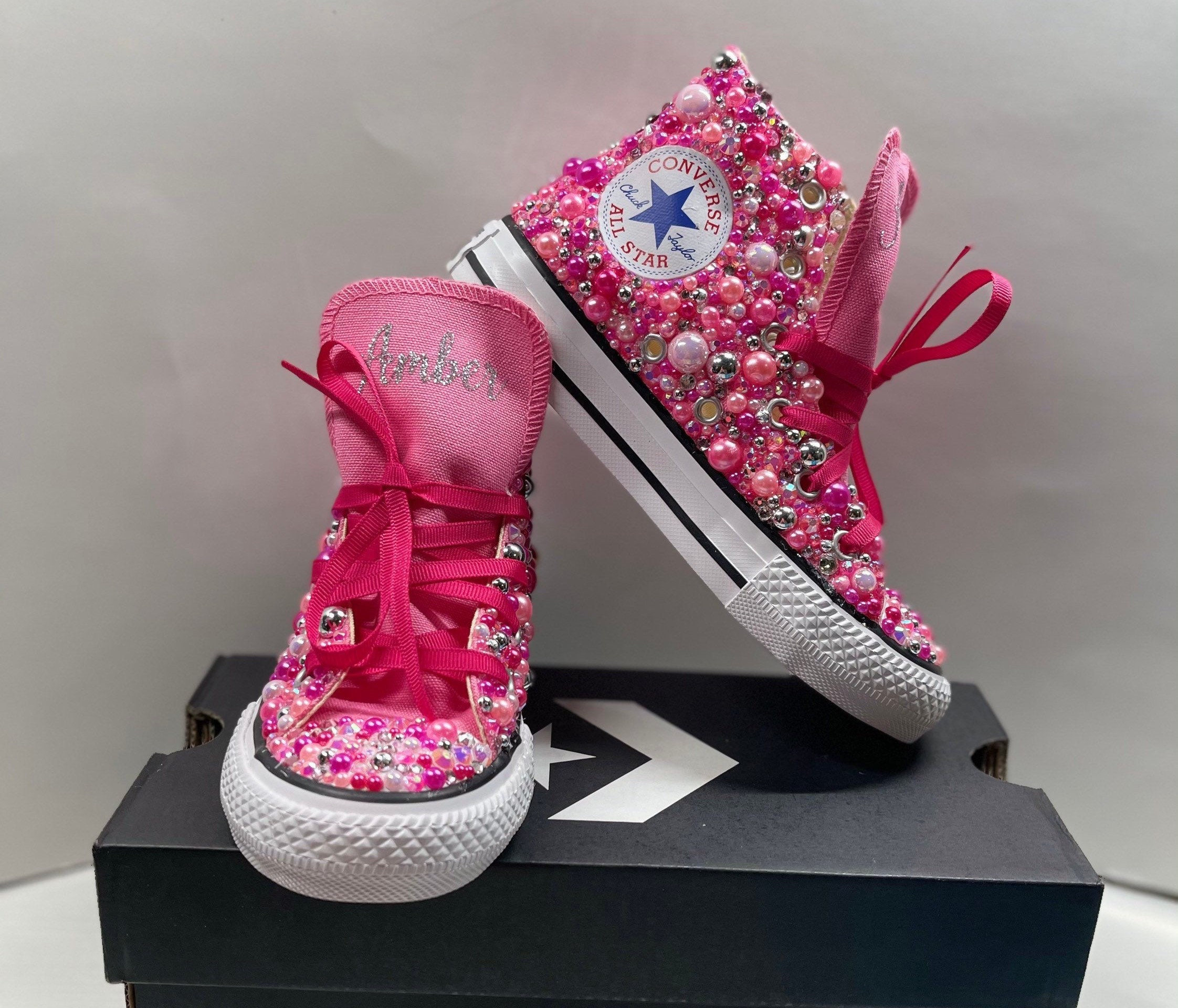 Bedazzled Converse - Etsy