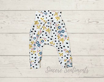 Floral Dots Baby Harem Pants