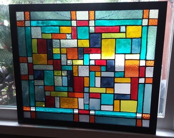 stained plexiglass panels