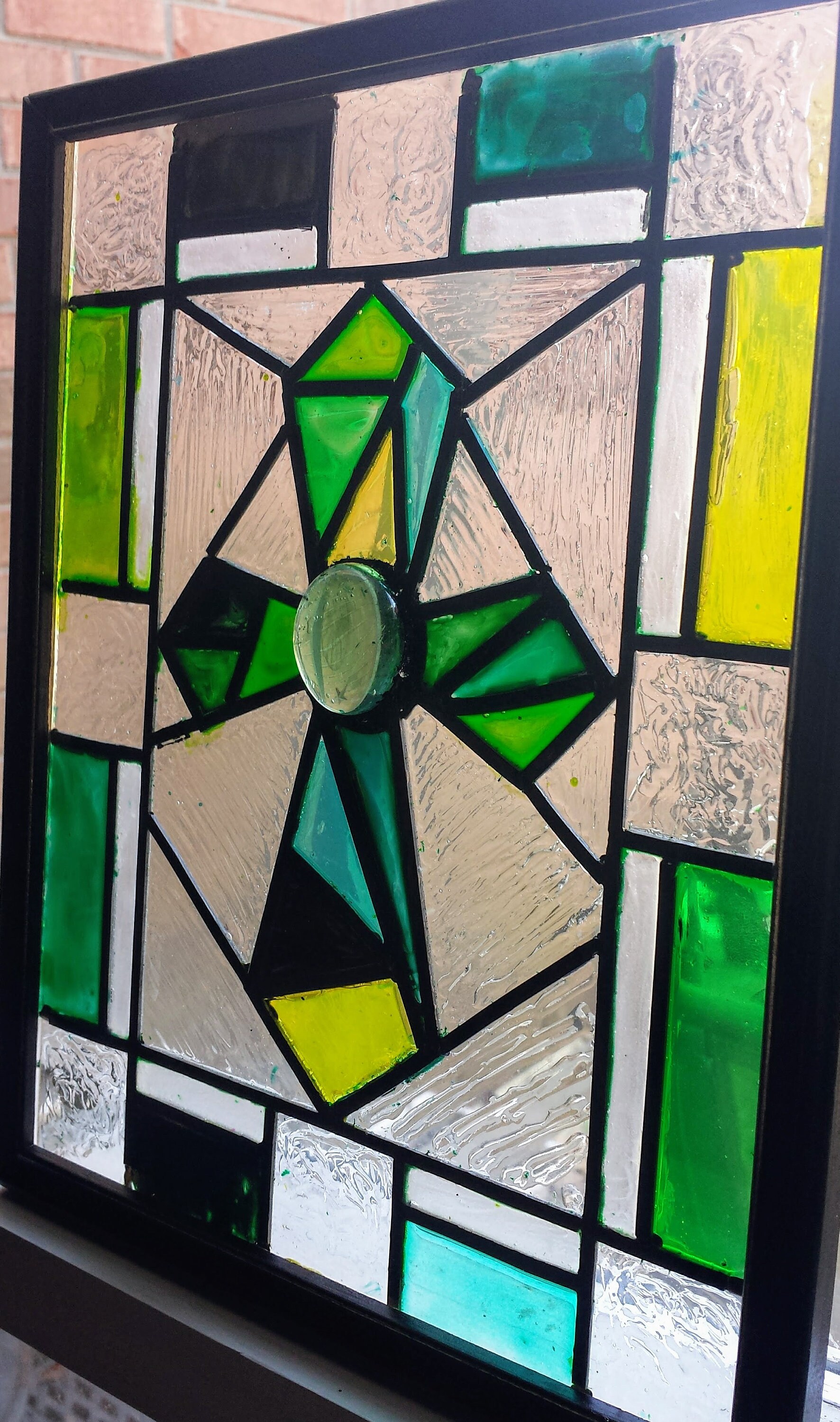 8x10customhandpaintedfauxstained Glasswindow Panelglass Etsy