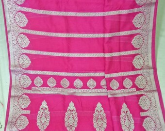 Banarasi Chiffon Saree Yellow Saree Red sari Pink Saree Blue Sari Turquoise sari Handloom Weding sari Chiffon Saree for gift Tradional Saree