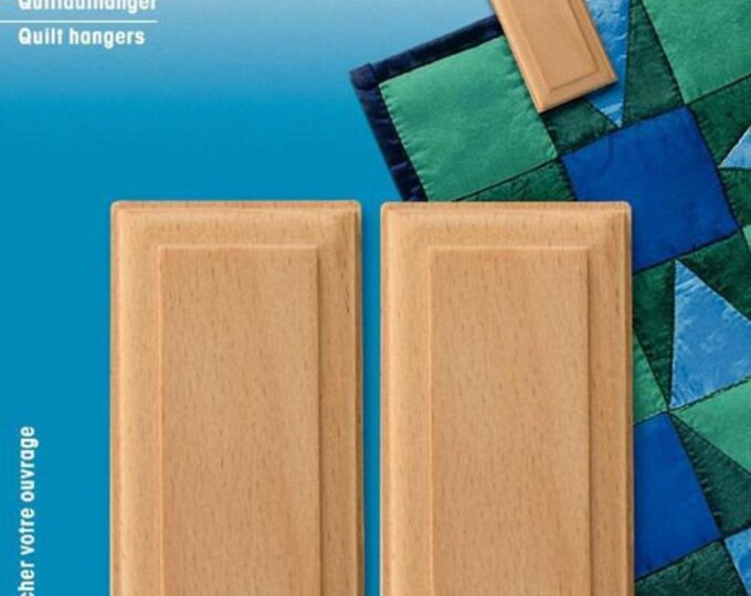 Appendini In Legno Per Trapunte E Arazzi – 4 Clip Con Hardware Incluso, Design Salvaspazio E Rustico | Ideali Per Organizzare Tessuti In Casa
