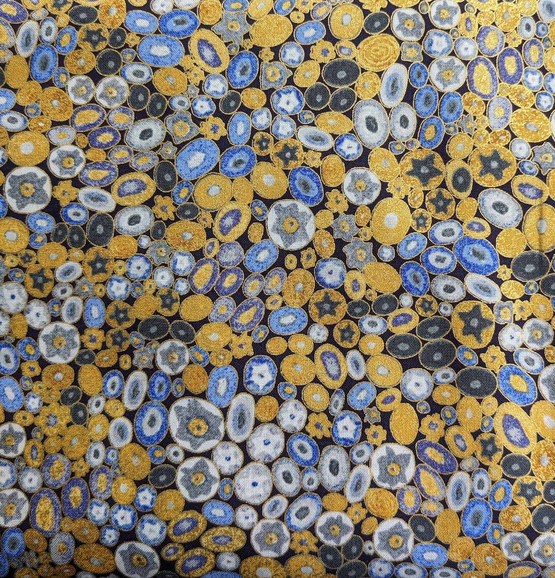 Robert Kaufman/gustav Klimt Metallic Fabric, Designer Fabric, Fabric by