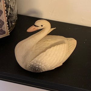 Celluloid Swan Antique Viscoloid Celluloid Swan Collectible Celluloid Figurines 3&quot; Celluloid Swan