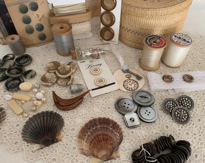 Beach Shells Inspired Vintage Sewing Collection in 5