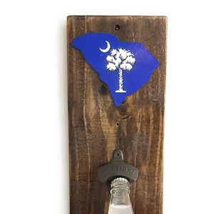South Carolina Bottle Opener - Bar Bottle Opener - Palmetto Moon - Wall Mounted Bottle Opener