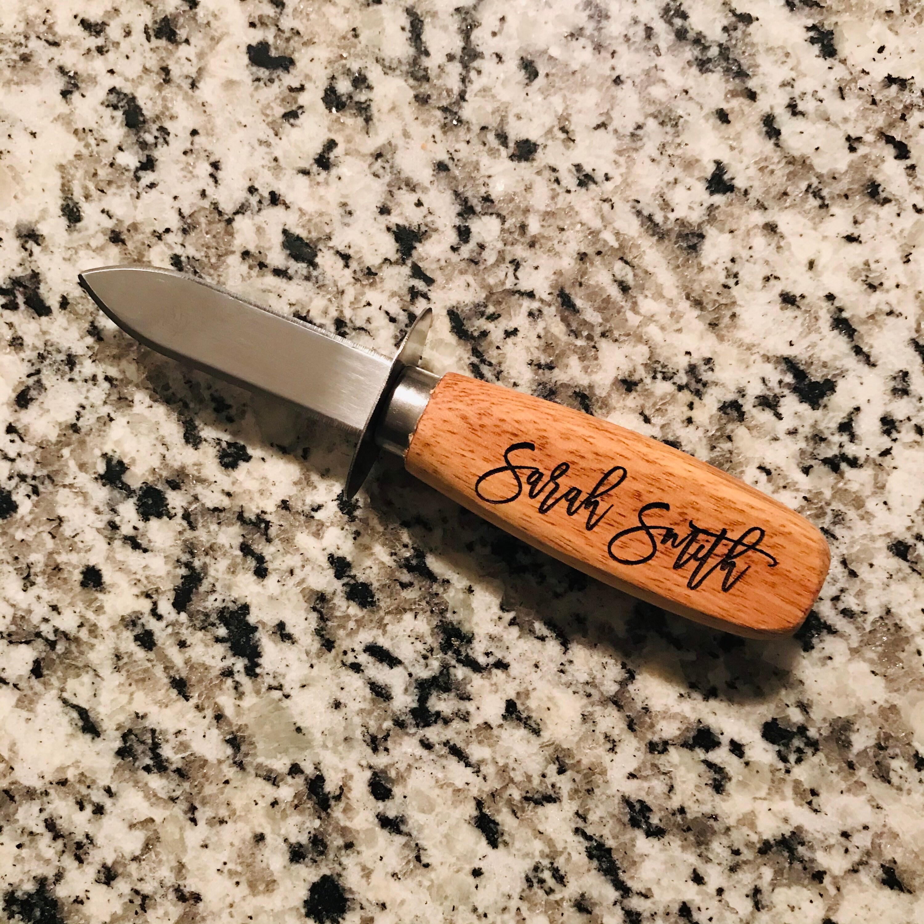 Engraved Oyster Knives Personalized Knife Monogram Gift Etsy