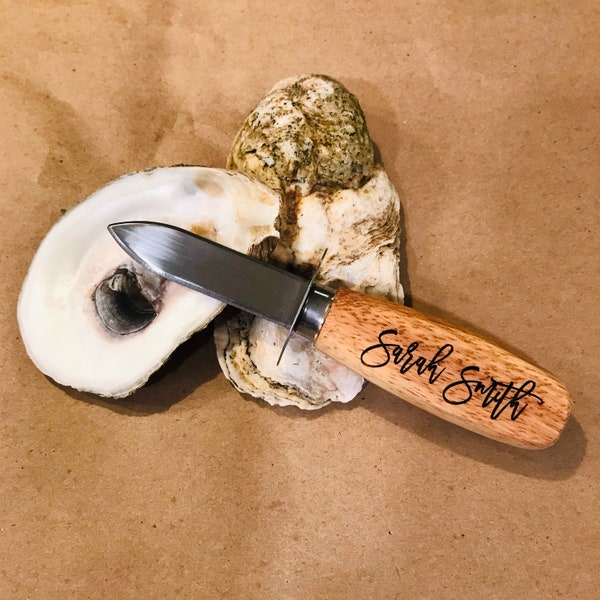 Engraved Oyster Knives - Personalized Knife - Monogram Gift